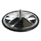 Retrac Head, Mirror, Convex, 8 In., 991 Full Bubble, Polished Stainless Sled, W/ 5/16 Center Mount Ball 610775 - alternate 3